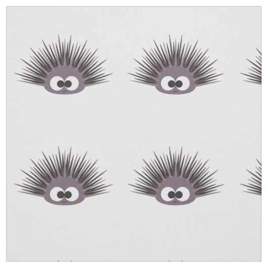 Cute Paarse Zee Urchin Stof (Swatch)