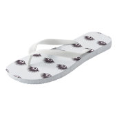 Cute Paarse Zee Urchin Teenslippers (Schuin)