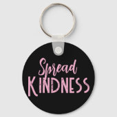 Cute Paarse & Zwarte Verspreid Vriendelijkheid Sle Sleutelhanger (Achterkant)