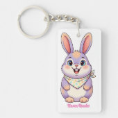 Cute Paashaas Cartoon Sleutelhanger (Voorkant)