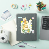 Cute Paashaas en Pasen Ei Sticker (iPad Cover)