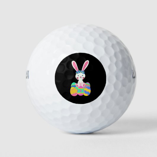 Cute Paashaas Golfballen (Voorkant)