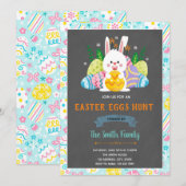 Cute paashaas kaart (Voorkant / Achterkant)