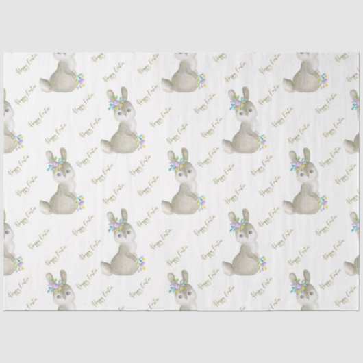 Cute Paashaas Serie Design 5 Tissuepapier (Voorkant)