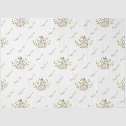 Cute Paashaas Serie Design 7 Tissuepapier (Voorkant)