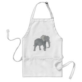 Cute Pach Elephant Apron Standaard Schort