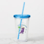 Cute Pachycephalosaurus Acryl Drinkbeker (Achterkant)