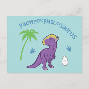 Cute Pachycephalosaurus Briefkaart