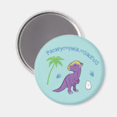 Cute Pachycephalosaurus Magneet (Voorkant / Achterkant)