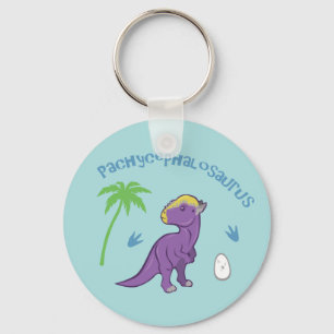 Cute Pachycephalosaurus Sleutelhanger