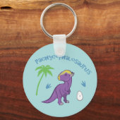 Cute Pachycephalosaurus Sleutelhanger (Voorkant)