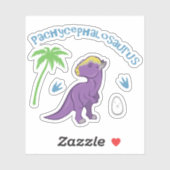 Cute Pachycephalosaurus Sticker (Vel)
