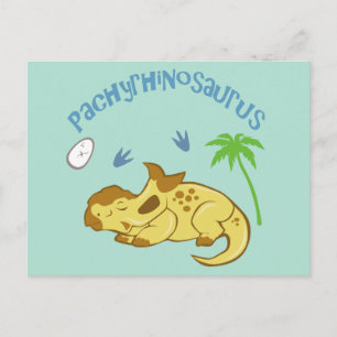 Cute Pachyrhinosaurus Briefkaart