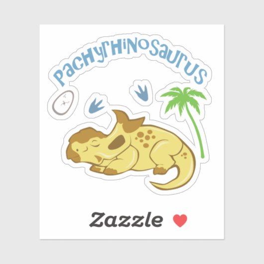 Cute Pachyrhinosaurus Sticker (Vel)