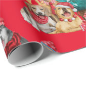 Cute pack van diverse Dogs Cristmas-boom Cadeaupapier (Rol Hoek)