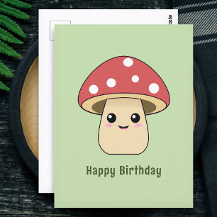 Cute Paddenstoel Briefkaart