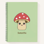 Cute Paddenstoel Groen Notitieboek (Voorkant)