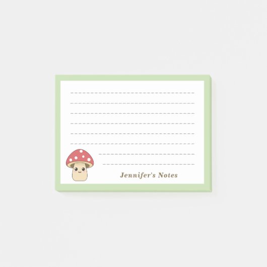 Cute Paddenstoel Post-it® Notes (Voorkant)