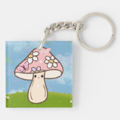 Cute Paddenstoel Sleutelhanger (Achterkant)