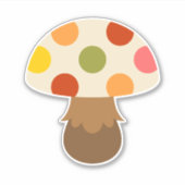 Cute paddenstoel sticker (Voorkant)
