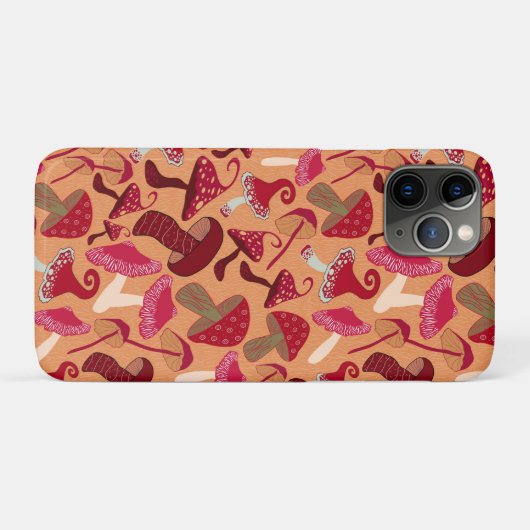 Cute paddenstoelen Case-Mate iPhone case (Achterkant (horizontaal))