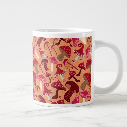 Cute paddenstoelen grote koffiekop (Rechts)