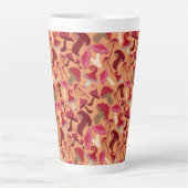 Cute paddenstoelen latte mok (Voorkant)