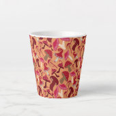Cute paddenstoelen latte mok (Voorkant)