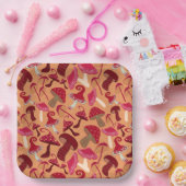 Cute paddenstoelen papieren bordje (Feest)