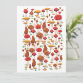 Cute paddenstoelen Patroon (Staand voorkant)