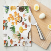 Cute paddenstoelen Patroon Theedoek (Quarter Fold)