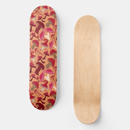 Cute paddenstoelen persoonlijk skateboard (Voorkant)
