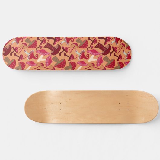 Cute paddenstoelen persoonlijk skateboard (Horizontaal)