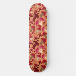 Cute paddenstoelen persoonlijk skateboard