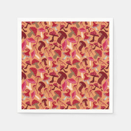 Cute paddenstoelen servet