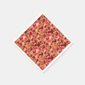 Cute paddenstoelen servet (Hoek)