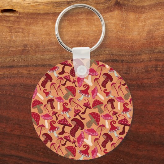 Cute paddenstoelen sleutelhanger (Voorkant)