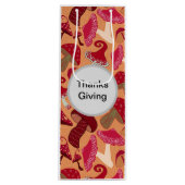 Cute paddenstoelen wijn cadeautas (Voorkant)