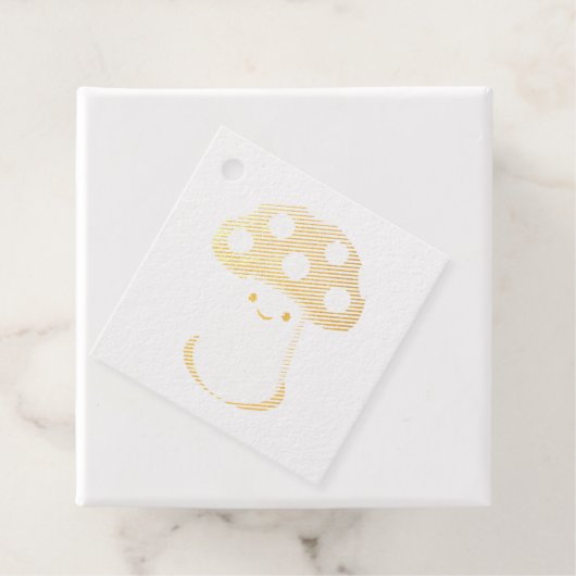 Cute paddenstoeltekening bedankjes labels (Met doos)