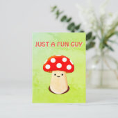 Cute paddenstoeltekening briefkaart (Staand voorkant)