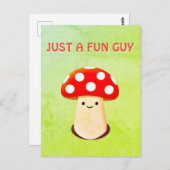 Cute paddenstoeltekening briefkaart (Voorkant / Achterkant)