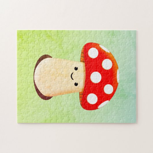 Cute paddenstoeltekening legpuzzel (Horizontaal)