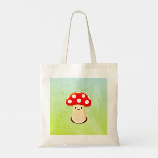 Cute paddenstoeltekening tote bag (Achterkant)