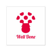 Cute paddestoel Goed gereed stempel leraar (Design)