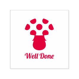 Cute paddestoel Goed gereed stempel leraar