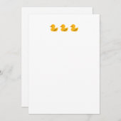 Cute Paddling of Ducks Art Bedankkaart (Voorkant / Achterkant)