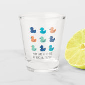 Cute Paddling of Ducks Art II Shot Glas (Voorkant)