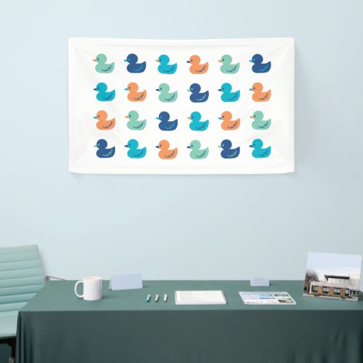 Cute Paddling of Ducks Art II Spandoek (Beurs)