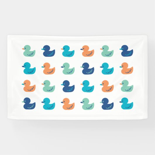 Cute Paddling of Ducks Art II Spandoek (Horizontaal)