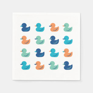 Cute Paddling of Ducks Art Sierkussen Servet